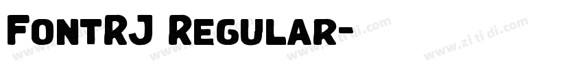 FontRJ Regular字体转换 FontRJ Regular字体转换